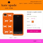 Tabs for the Kate Spade Cat iPhone Hard Case