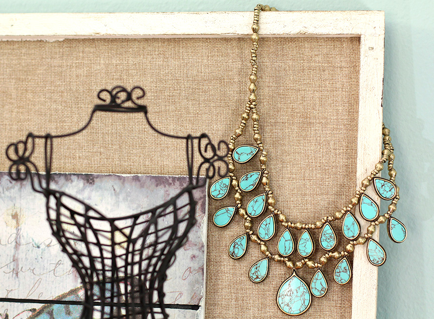 Lucky Brand Turquoise Two-Collar Row Necklace