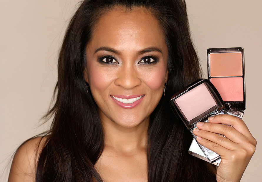 Hourglass Illume Creme to Powder Duo in Sunset + Ambient Lighting Powder in Mood Light