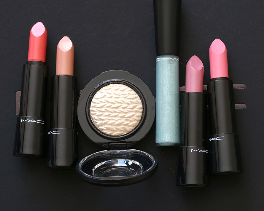 A MAC Rainbow with makeup from the new Lightness of Being collection
