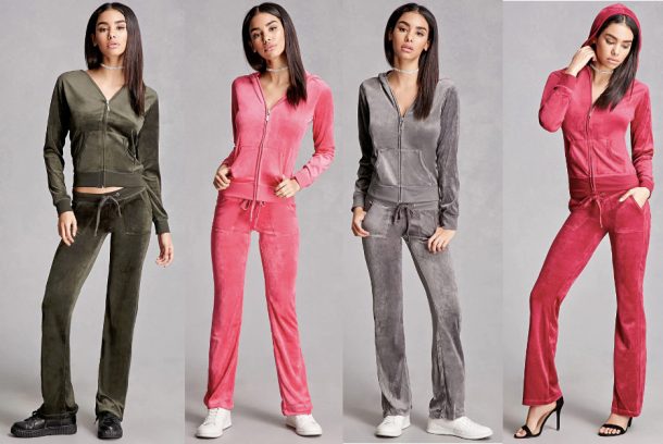 Track Set Velour Status Print Suit