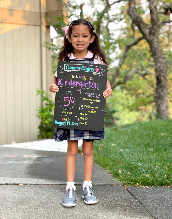 Checking In: First Day of Kindergarten